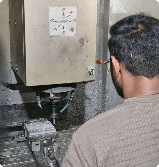 Specialized tooling: precision-machined die set for creating a complex wax pattern for industrial casting.